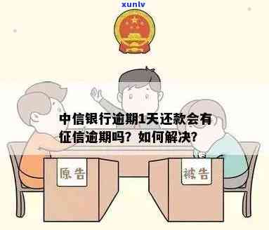 中信银行逾期1天还款会作用吗？应怎么办？