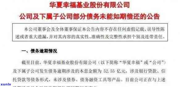 华集团信贷业务逾期-华集团信贷业务逾期怎么办