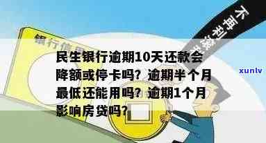 民生银行逾期1个月后全部还上，对房贷有作用吗？逾期10天还款会否降额或停卡？