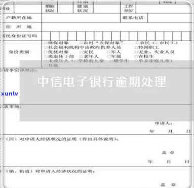 中信电子银行逾期处理-中信电子银行逾期处理流程