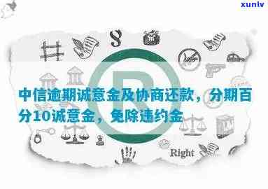 中信银行逾期协商分期请求先付诚意金，是真是假？需支付多少诚意金？