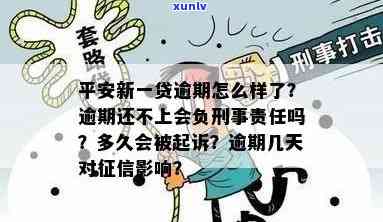 平安逾期1天：是否会影响？真会被起诉吗？有何后果？