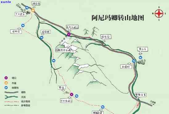 阿尼玛卿山地形图：地质公园旅游攻略与主峰介绍