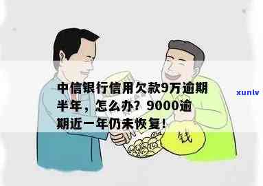 中信银行信用欠款9万逾期半年，如何处理？