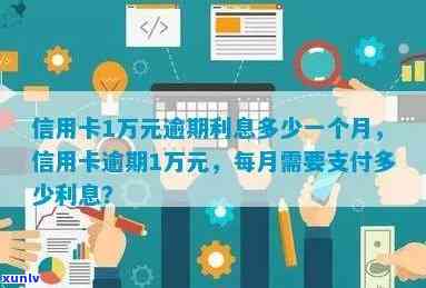 信用卡1万元逾期利息多少一个月，如何计算信用卡1万元的逾期利息？每月需要支付多少费用？