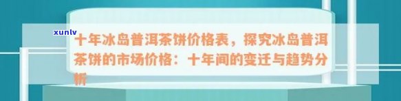 冰岛茶2008年价格：从2012年至2019年的变迁与趋势分析