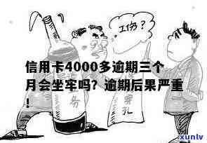 信用卡4000逾期一年会不会坐牢，信用卡逾期一年不还会不会坐牢？关键信息解析