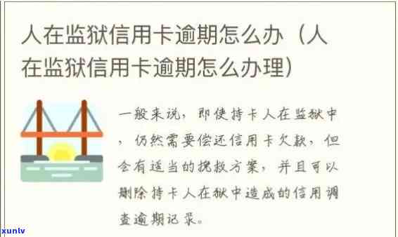 信用卡逾期怎么办？服刑人员、人被关押或刑满释放后的处理 *** 