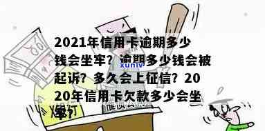 2021年信用卡逾期多少钱会坐牢？逾期多少会被起诉、上，欠款多少构成犯罪？