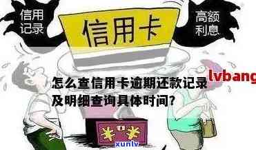 信用卡存在逾期，如何查询记录、明细及具体时间？还包括应还款项。