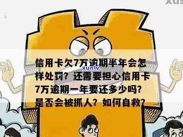 信用卡7万逾期半年以上会抓人吗，逾期半年以上，信用卡欠款7万元是否会被抓？