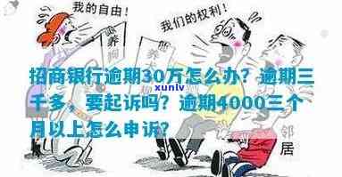 招商银行信用卡4000逾期：三年未还，是否会被起诉？逾期四年，欠款多少？对其他银行信用卡有何影响？逾期两年，违约金多少？逾期一天多少钱？