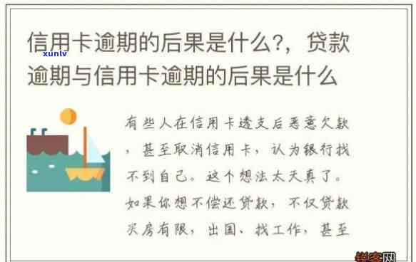 贷完款信用卡逾期会怎么样，信用卡贷款逾期的后果是什么？