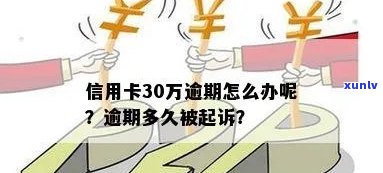 信用卡30万逾期多久会被起诉？利息、解决 *** 及应还款额全解析