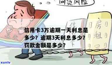 信用卡3万逾期：3年应还金额、3天与1天利息、1个月违约金及利息、每日罚息、1年总利息全解析