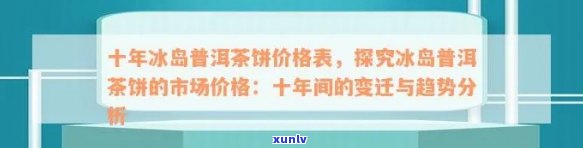 12年冰岛茶饼市场价格全解析：从2009年至18年价格变化一览