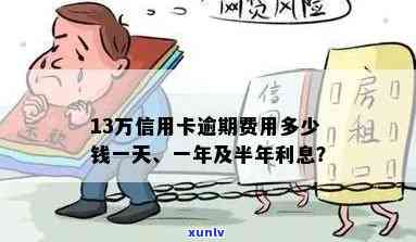 信用卡逾期13万一年-信用卡逾期13万一年利息多少