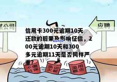 信用卡200元逾期10天及多次逾期情况总结