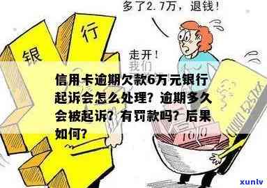 信用卡逾期6万8什么意思及银行起诉情况