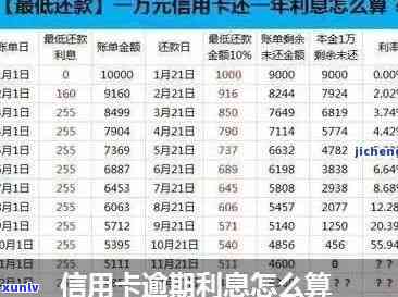 如何算信用卡逾期利息与额度