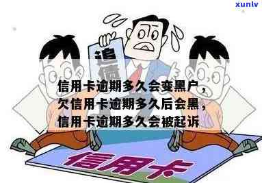 欠信用卡逾期多久后会黑名单及解除，冻结、起诉，成黑户？