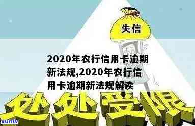 2020年农行信用卡逾期新法规解读及变化