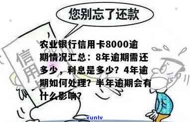 农业银行信用卡8000逾期，农业银行信用卡8000逾期：财务警报响起