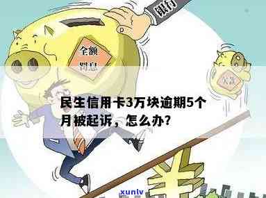 民生信用卡3万块逾期5个月被起诉了怎么办？