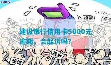 建行信用卡逾期6500元会起诉吗？逾期7个月金额5000