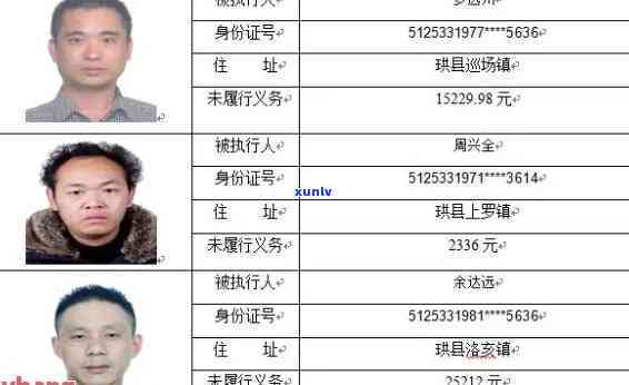 永丰县信用卡逾期人员名单公示与查询