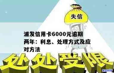 浦发信用卡6000元逾期两年处理及利息