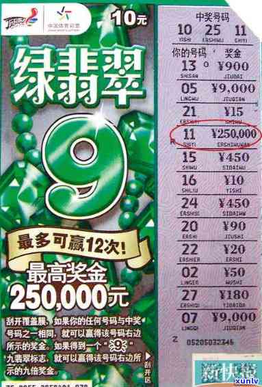 绿翡翠一本多少张刮出25万奖金