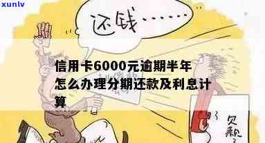 信用卡6000逾期半年利息及法律责任