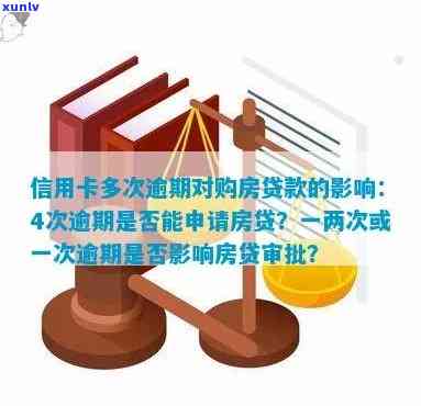 信用卡几次逾期影响买房吗：逾期一次或两次对房贷申请的影响