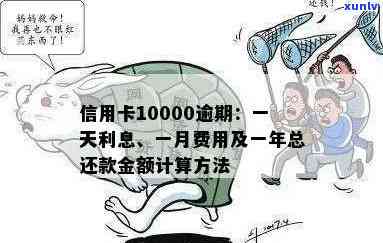 信用卡逾期还款产生的10000元利息应该如何计算？