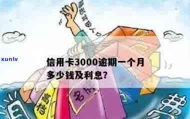 信用卡3000逾期一个月会产生多少利息和费用？逾期时间会影响吗？