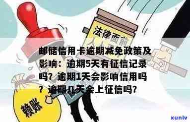 邮信用卡逾期影响及减免政策详解：逾期两天上吗？一天影响信用吗？