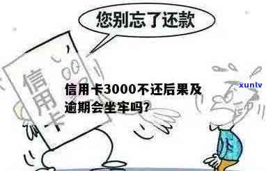 3000的信用卡严重逾期怎么办？是否会被告、坐牢或判刑