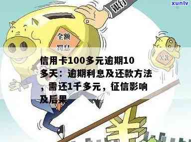 信用卡逾期还款涉及100多元欠款，超期10多天将面临何种后果？