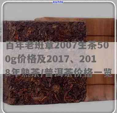 百年老班章2017年500克天生茶口感评测，2007年500克百年老班章生茶价格，2020年5月百年老班章价值分析