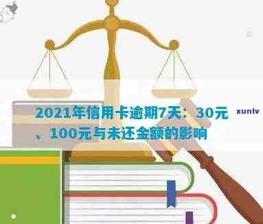 信用卡逾期7天还清有影响吗：2021年100块30元及7000元逾期情况分析