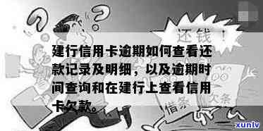 建行信用卡如何查看逾期情况：明细查询与时间确认