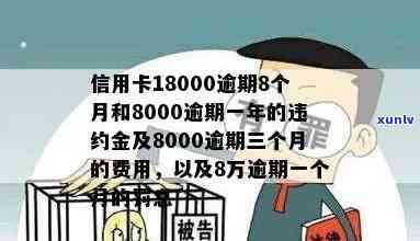 信用卡逾期还款产生的费用：8000元逾期一天的利息是多少？