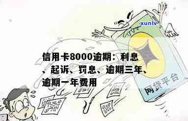 信用卡8000逾期两年起诉后果利息罚息计算