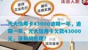 光大信用卡43000逾期一年利息、解决方案及后果