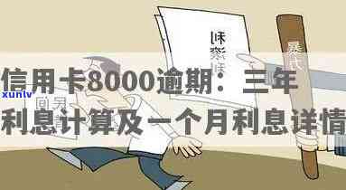 信用卡8000元逾期一年利息多少：综合逾期还款及利息计算