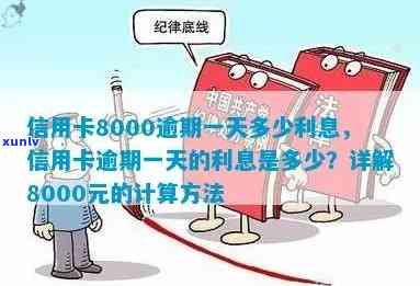 信用卡8000元逾期一年利息多少：综合逾期还款及利息计算