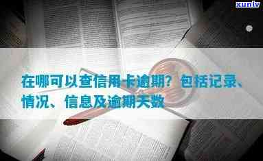 在哪可以查信用卡逾期记录、情况和信息，以及逾期多少天？