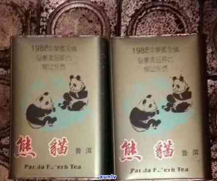 1988年珍贵铁盒收藏级普洱茶，猫图案点缀的稀有茶品