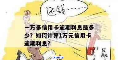 信用卡逾期罚息计算：信用额度一万，逾期一天利息多少？